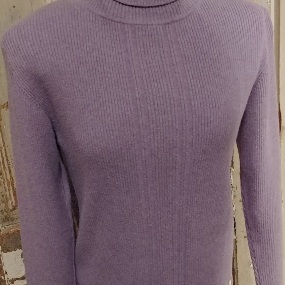 Liz Claiborne Ribknit Turtleneck Sweater.